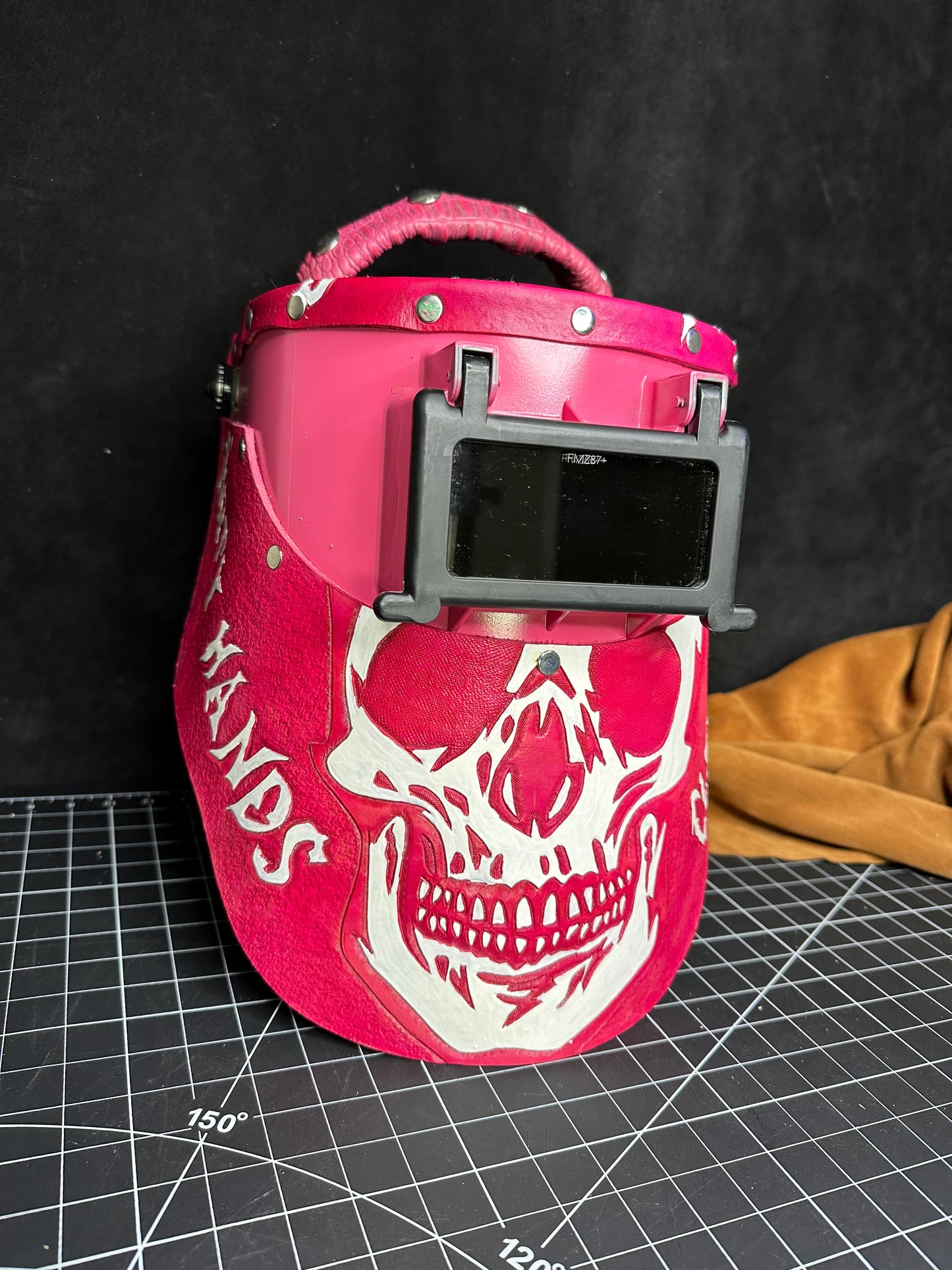 Colored skull hood